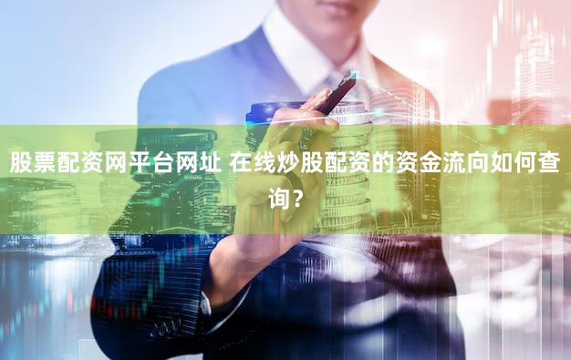 股票配资网平台网址 在线炒股配资的资金流向如何查询？