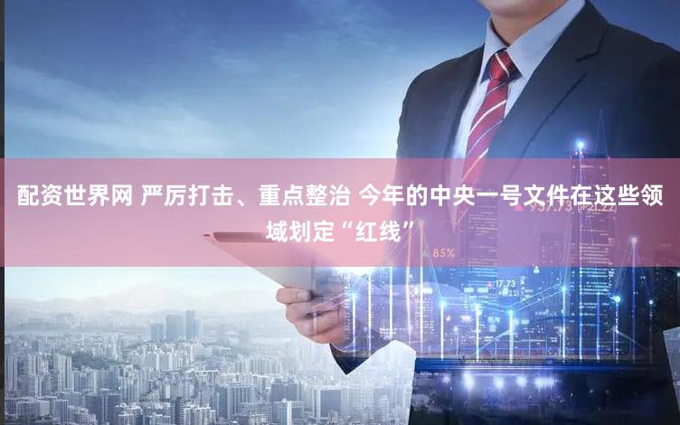 配资世界网 严厉打击、重点整治 今年的中央一号文件在这些领域划定“红线”