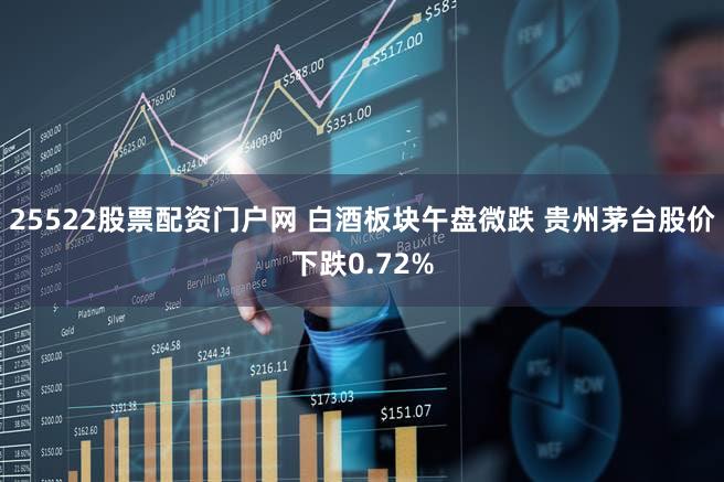 25522股票配资门户网 白酒板块午盘微跌 贵州茅台股价下跌0.72%