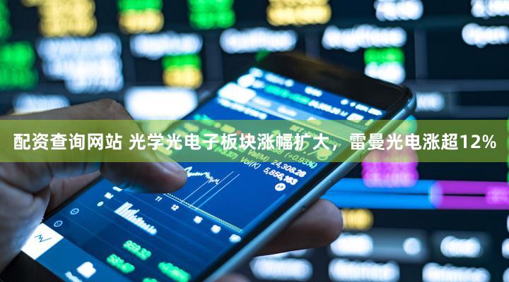 配资查询网站 光学光电子板块涨幅扩大，雷曼光电涨超12%
