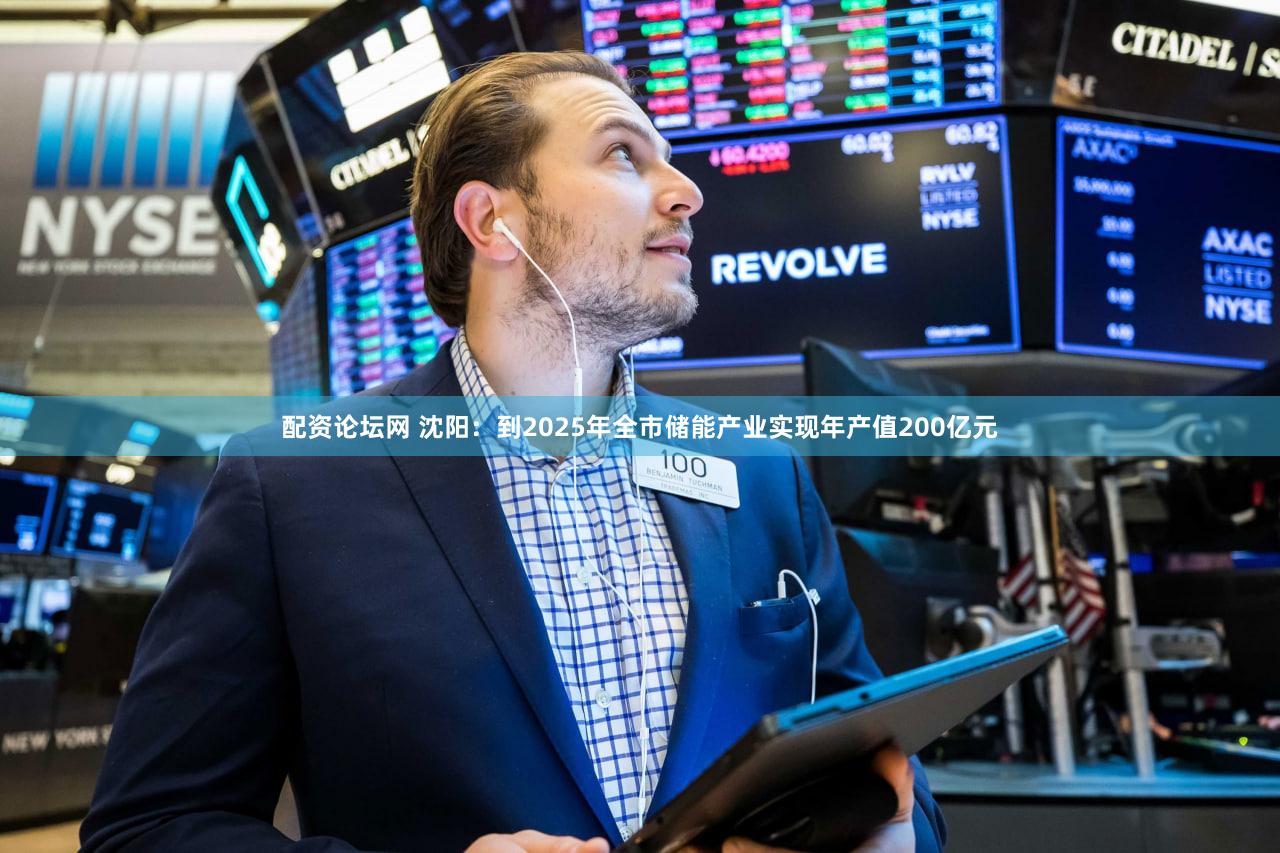 配资论坛网 沈阳：到2025年全市储能产业实现年产值200亿元