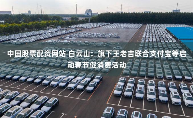 中国股票配资网站 白云山：旗下王老吉联合支付宝等启动春节促消费活动
