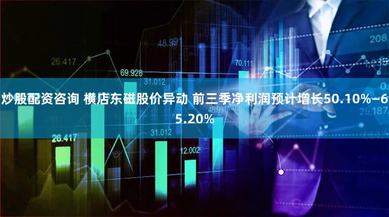 炒股配资咨询 横店东磁股价异动 前三季净利润预计增长50.10%—65.20%