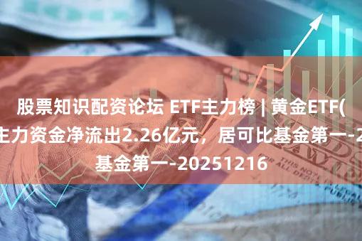 股票知识配资论坛 ETF主力榜 | 黄金ETF(518880)主力资金净流出2.26亿元，居可比基金第一-20251216